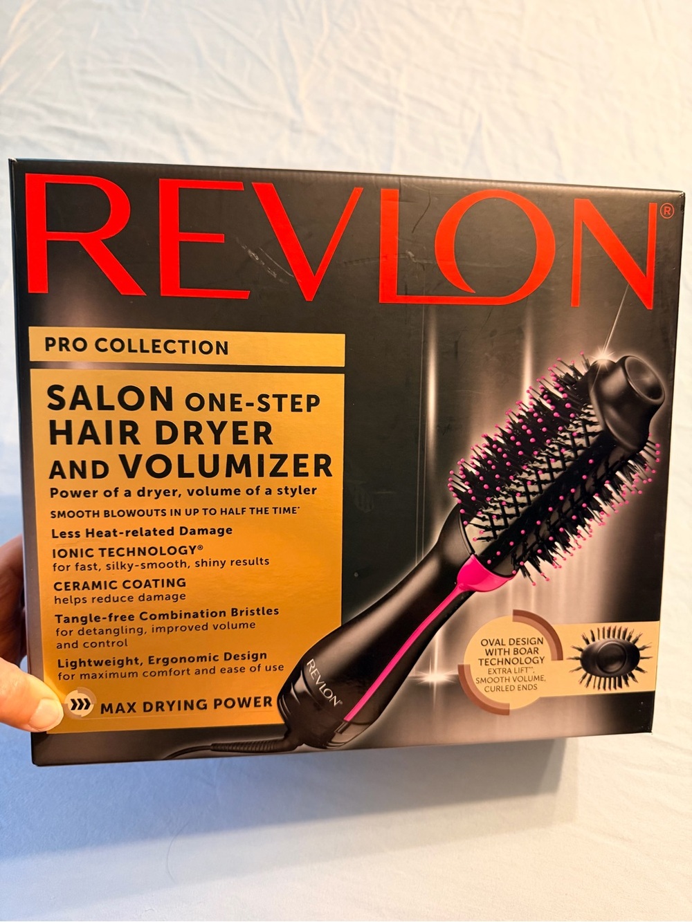 Revlon One-Step Hair Dryer & Volumizer - Black and Pink